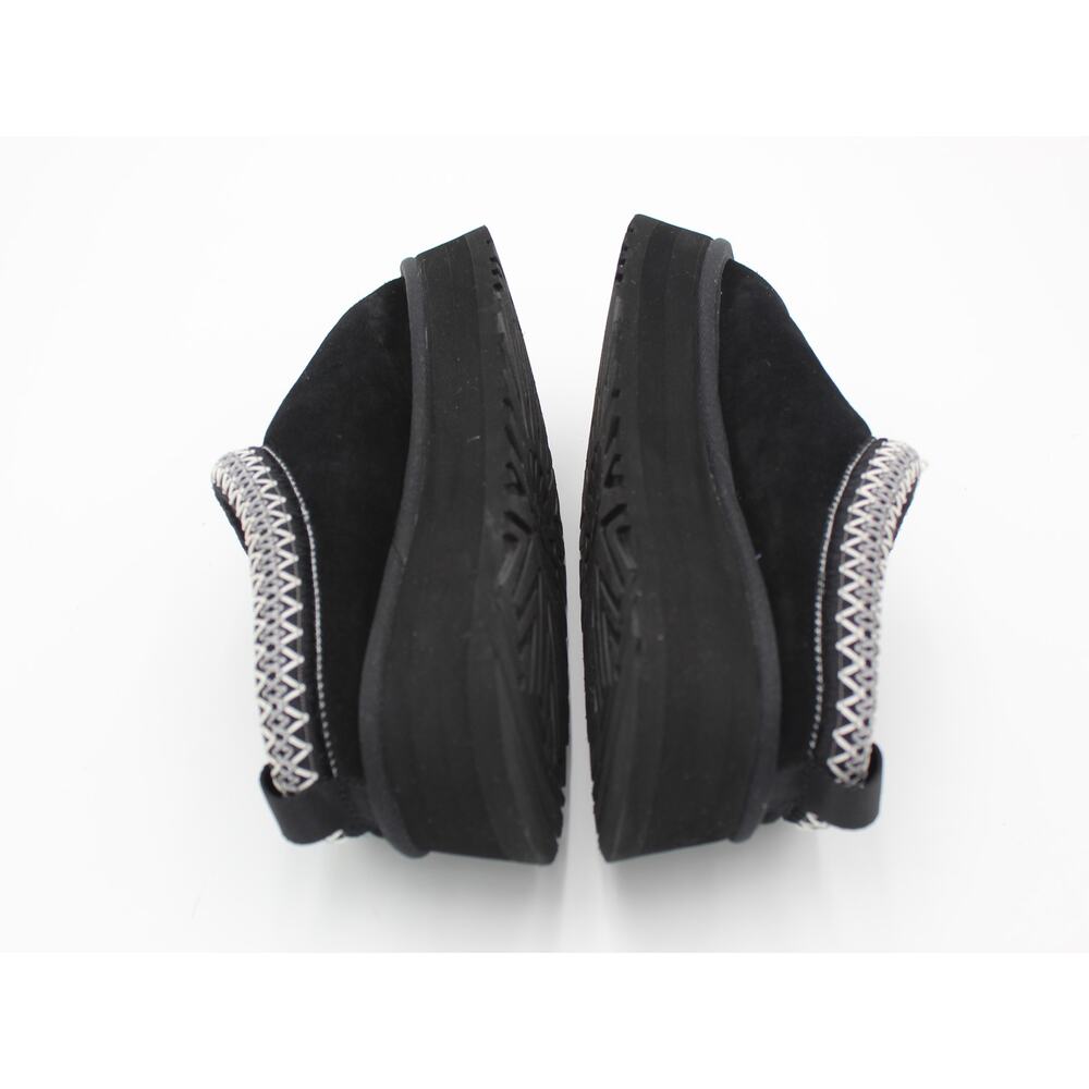 UGG Tazz Platform Slipper Womens 8 Black Suede Sheepskin Cozy Comfort Shoe - Picture 7 of 8